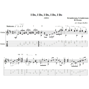 I Do, I Do, I Do, I Do, I Do ( ABBA) - для гитары