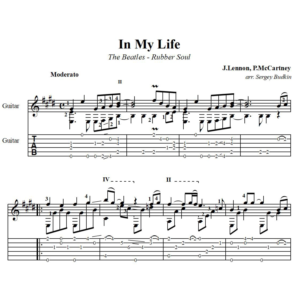 In my Life (The Beatles) - для гитары