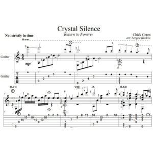 Crystal Silence (Чик Кориа) для гитары