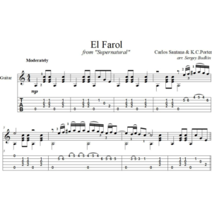 El Farol (Сантана) для гитары