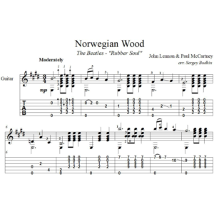 Norwegian Wood (The Beatles) для гитары