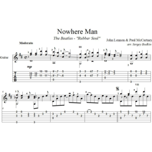 Nowhere man (The Beatles) для гитары
