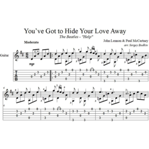 You´ve Got To Hide Your Love Away (The Beatles) гитара