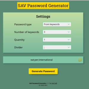 SAV Password Generator