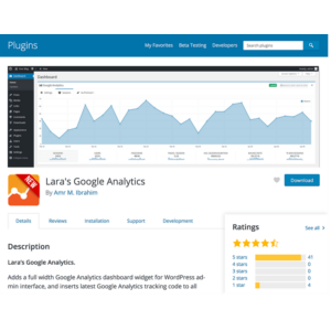 Lara Google Analytics Dashboard Widget Wordpress Plugin
