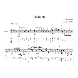 Isolation (Джон Леннон) - для гитары