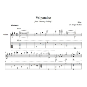 Valparaiso (Sting) - для гитары