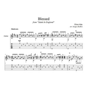 Blessed (Элтон Джон) - для гитары