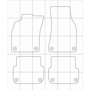 Audi A6 (C6) (04-08) Электронные лекала автоковриков