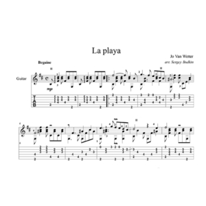 La Playa - для гитары