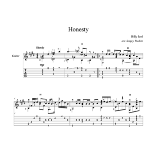 Honesty (Билли Джоэл) - для гитары