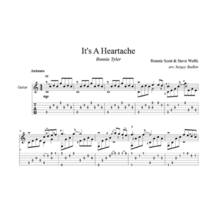 It´s A Heartache (Бонни Тайлер) для гитары