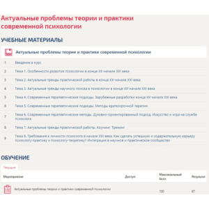 Актуальные проблемы современной психологии Синергия