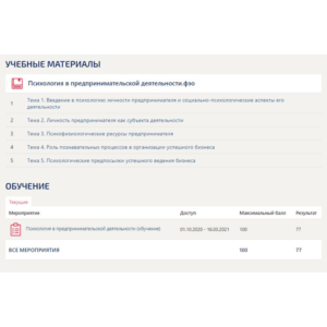 Психология в предпринимательской деятельности Ответы