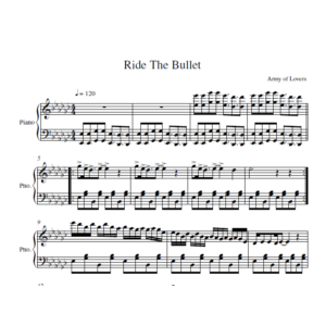 Army Of Lovers - Ride The Bullet (ноты для фортепиано)