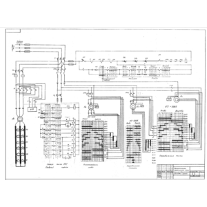 Принципиальная электрическая схема мостового крана