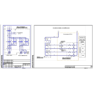 Схема управления тельфером ТЭ1-ххх с пола