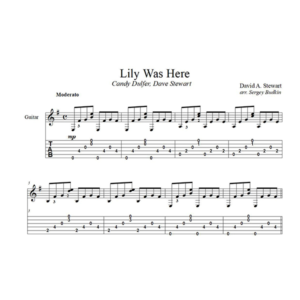 Lily Was Here (Дэвид Стюарт) для гитары