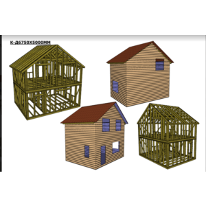 Проект каркасного дома 6750х5000мм для дачи и ПМЖ