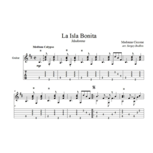 La Isla Bonita (Мадонна) для гитары