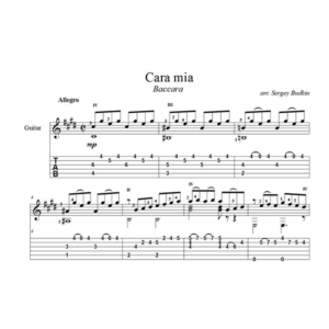 Cara Mia (Baccara) для гитары