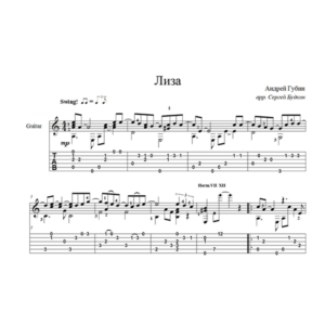 Лиза (Андрей Губин) для гитары