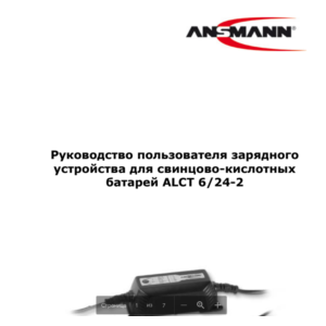 Инструкция на русском к ANSMANN 1001-0016 ALCT 6-24/2