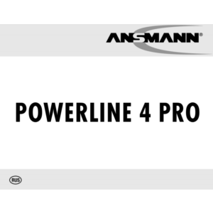 Инструкция на русском к ANSMANN Powerline 4 PRO