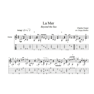 La Mer (Beyond the Sea) для гитары