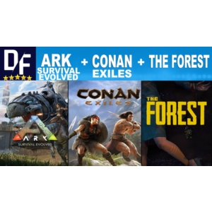 Ark Survival Evolved + Conan Exiles + The Forest |STEAM