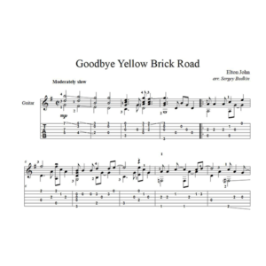 Goodbye Yellow Brick Road (Элтон Джон) для гитары