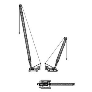 Динамически изменяемый блок крана Liebherr LR1300