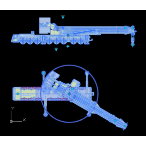 Динамически изменяемый блок крана Liebherr LTM 1500