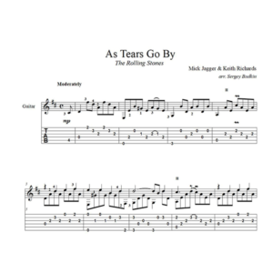 As Tears Go By (the Rolling Stones) для гитары