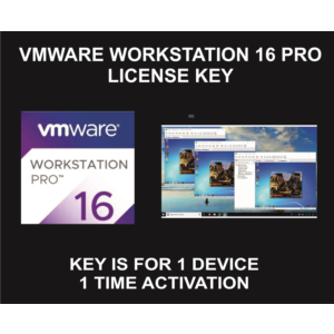Vmware Workstation 16 Pro, License Key, 1 Device