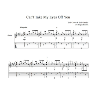 Can't Take My Eyes Off You (Фрэнки Вэлли) на гитаре