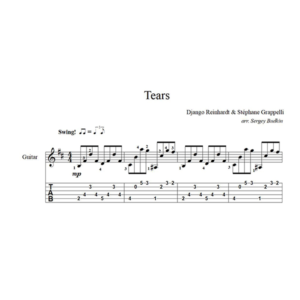 Tears (Джанго Рейнхардт) для гитары