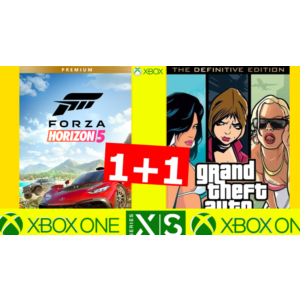 🔥GTA Trilogy Definitive +FORZA5 XBOX ONE & XS GLOBAL🔥