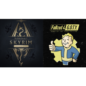 🎮SKYRIM ANNIVERSARY EDITION + FALLOUT 4 G.O.T.Y XBOX🔑