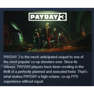 PAYDAY 3 АВТОДОСТАВКА STEAM РОССИЯ