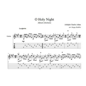 O Holy Night (Minuit chrétiens) для гитары