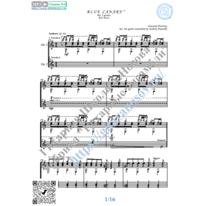 Blue Canary (Ноты для 2-х гитар)