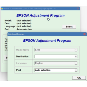 EPSON Adjustment Program Reset-L395
