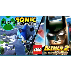 SONIC UNLEASHED + LEGO Batman 2 XBOX 360