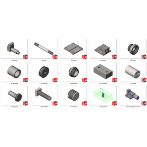 Зажим гидравлический МЧ00.04.00.00 solidworks