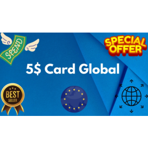 💵5$ Card Global🌎All Services/Subscriptions/Others✅⭐