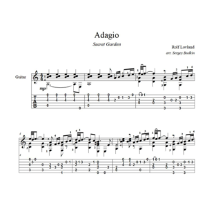 Adagio (Secret Garden) для гитары