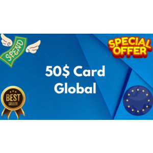 💵50$ Card Global🌎All Services/Subscriptions/Others✅