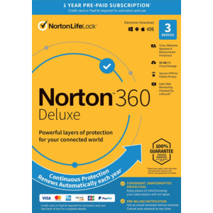 Norton 360 Deluxe   3 devices / 90 дней (Global)
