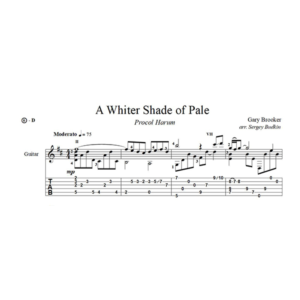 A Whiter Shade of Pale (Procol Harum) для гитары